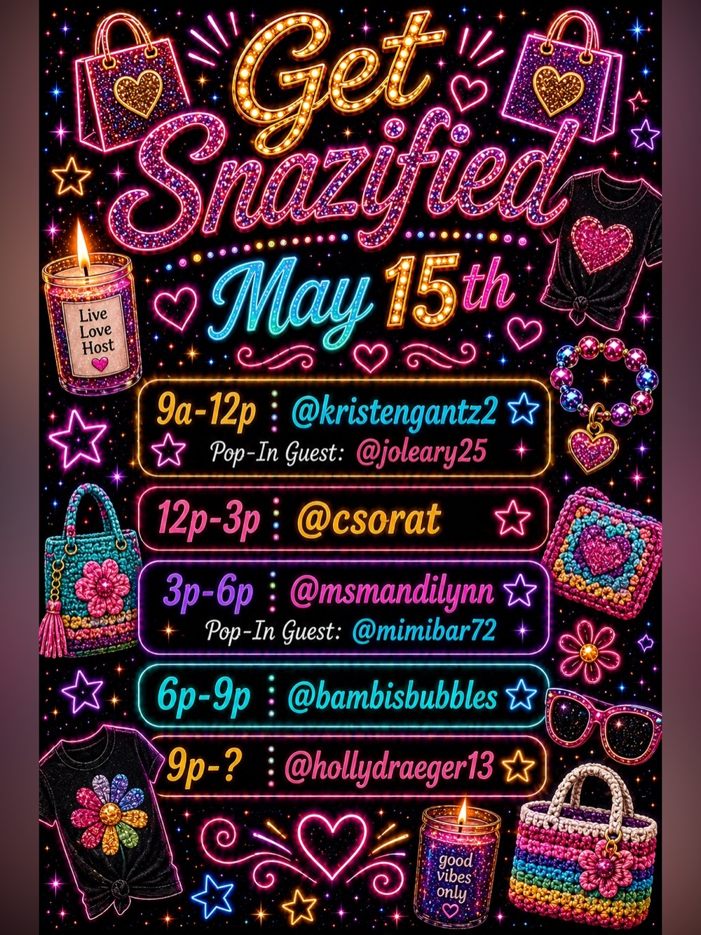 MsMandiLynn is Live!!! Get Snazified!! Home and Everyday Essentials Share Train